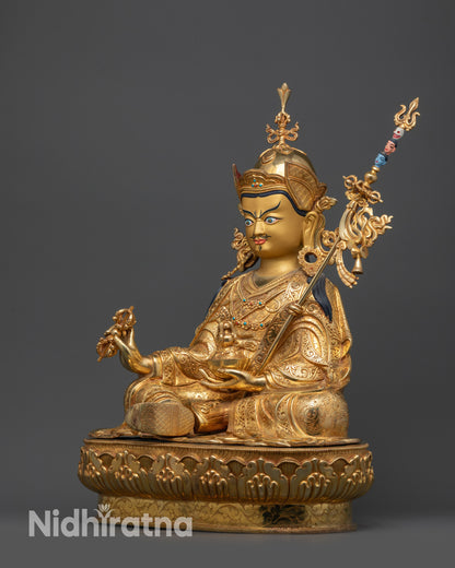 Handmade Buddhist Padmasambhava Statue | Guru Rinpoche Idol