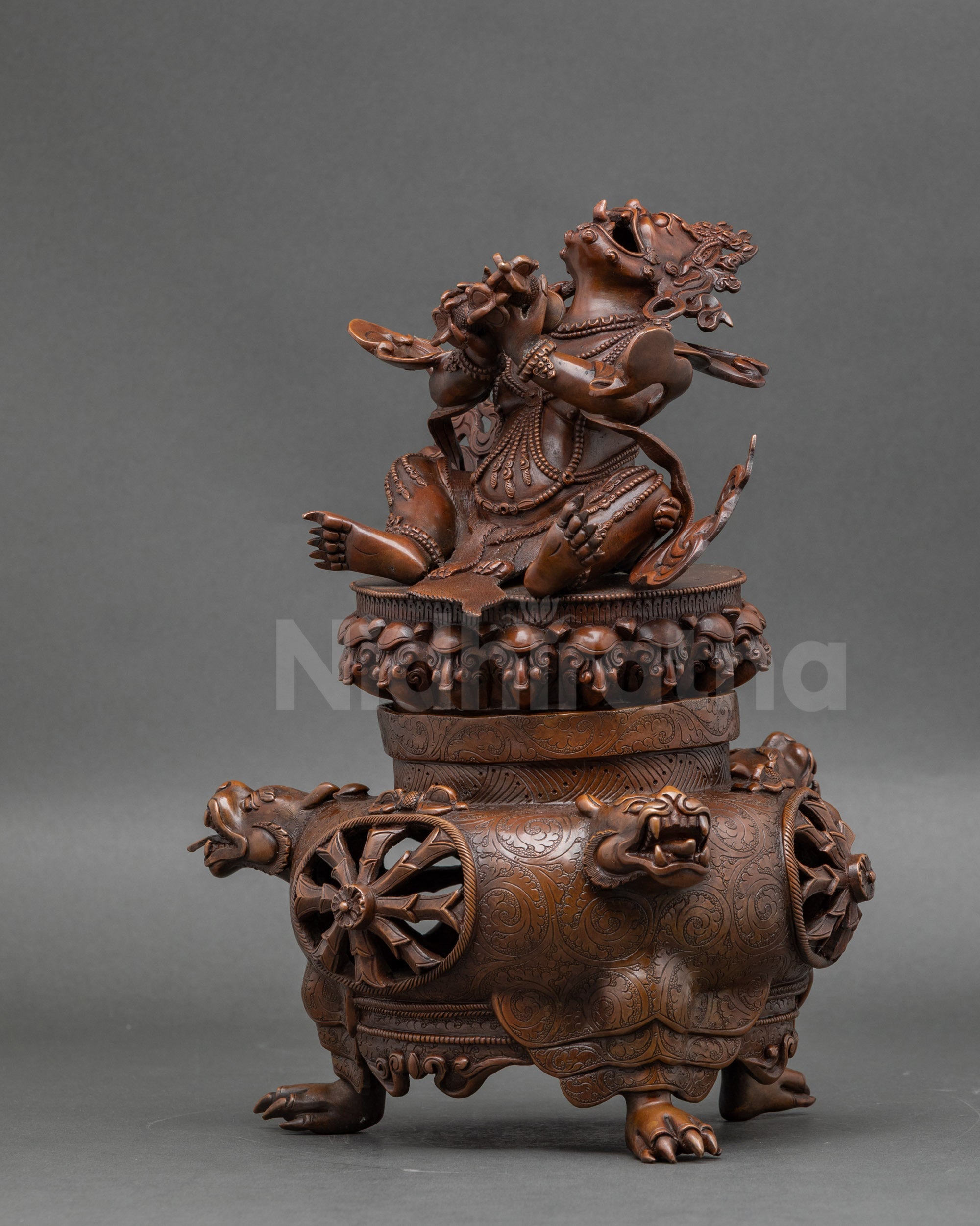 Vajradhaka Sculpture| Handmade Buddhist Incense Burner Statue