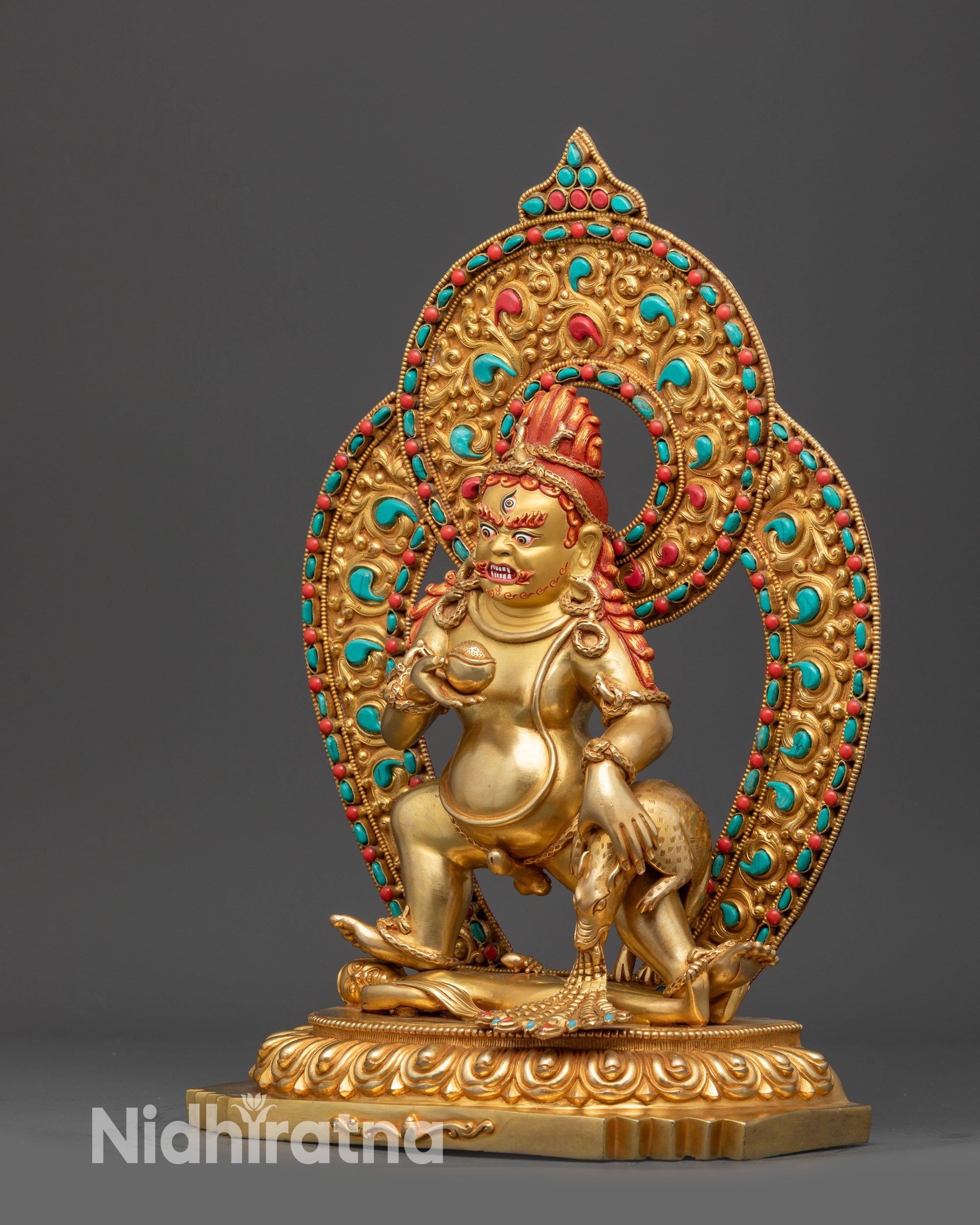 Shop Tibetan Black Dzambhala Buddha Statue to Attract Abundance