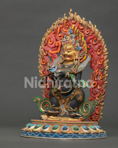 Sakya Mahakala Statue | Wrathful Buddhist Guardian