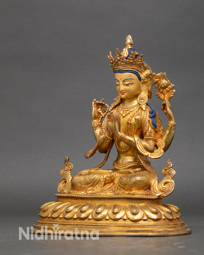Chenrezig Statue – Buddhist Deity of Compassion and Mercy