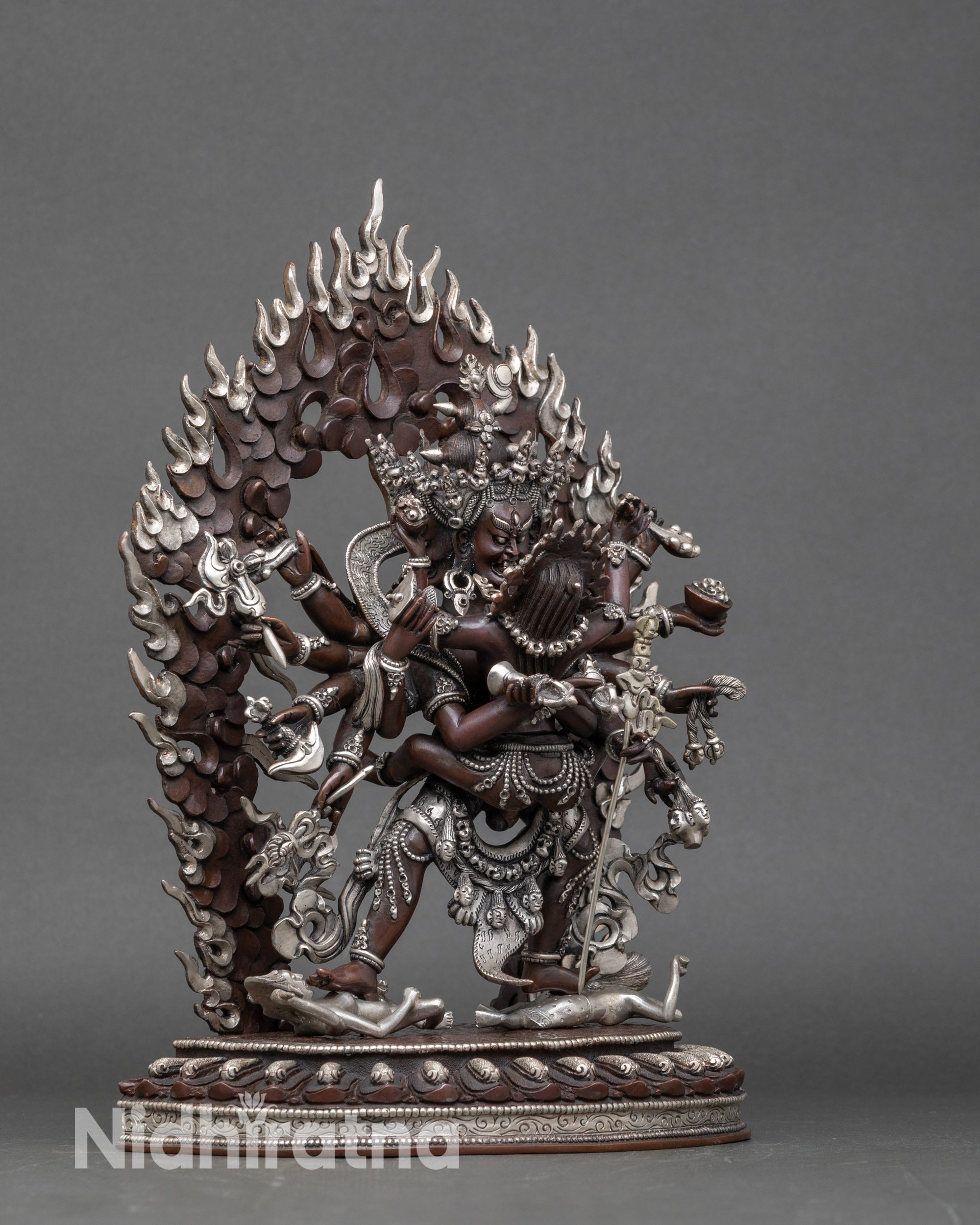 Himalayan Chakrasamvara Yab Yum Sculpture for Meditation Space