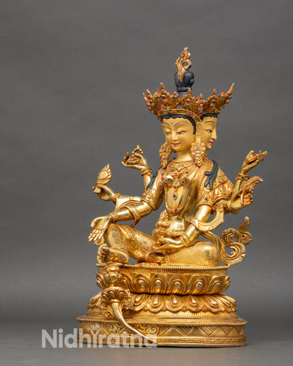 Vasudhara Statue - Buddhist Goddess of Prosperity  and Abundance