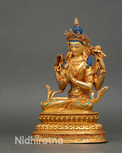 Buddhist Chenrezig Statue for Meditation and Spiritual Decor