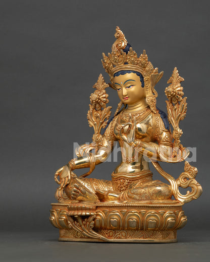 Green Tara Statue | Handcrafted Buddhist Spiritual Art