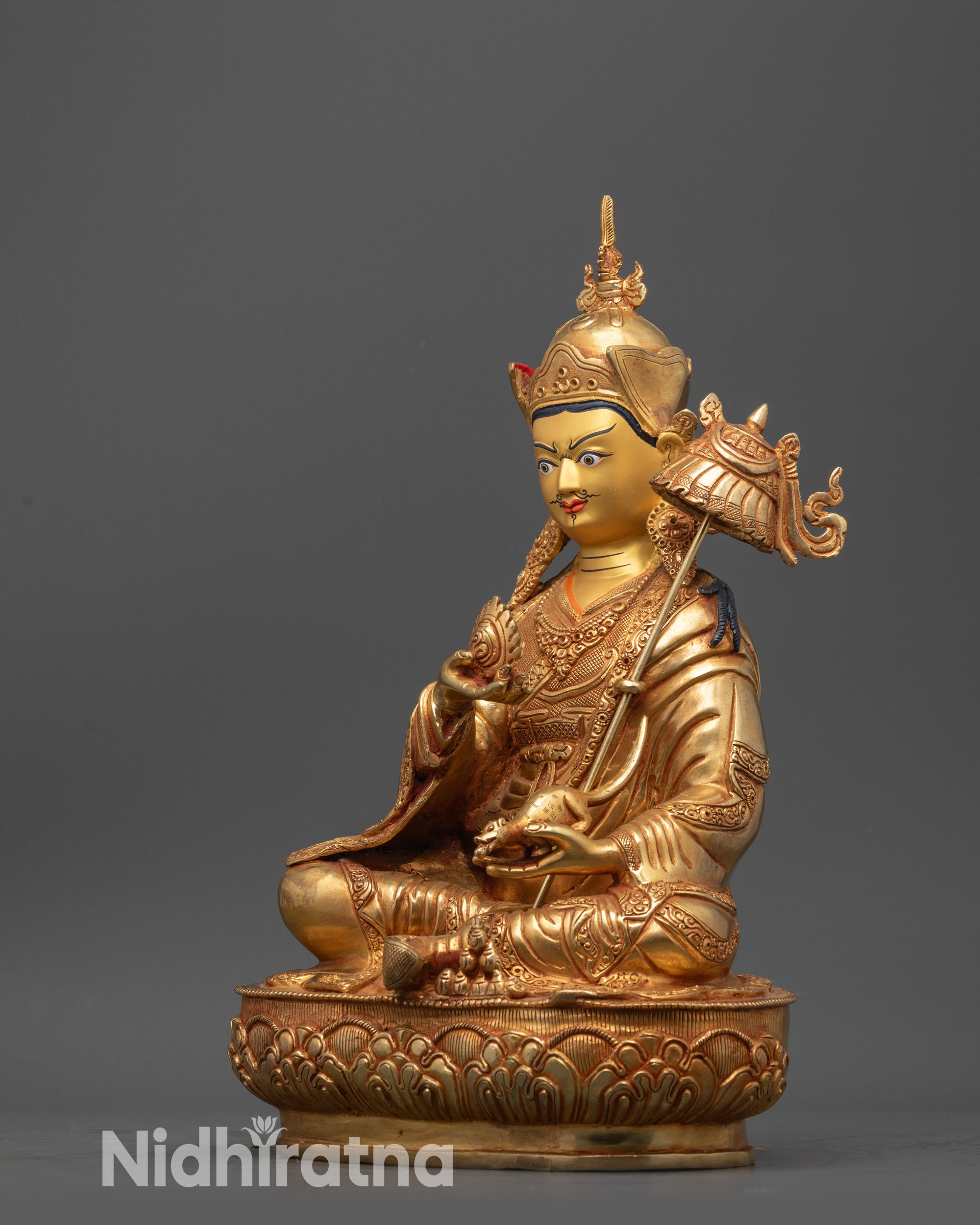 Handcrafted Guru Norlha Statue | Nepalese Buddhist Sculpture