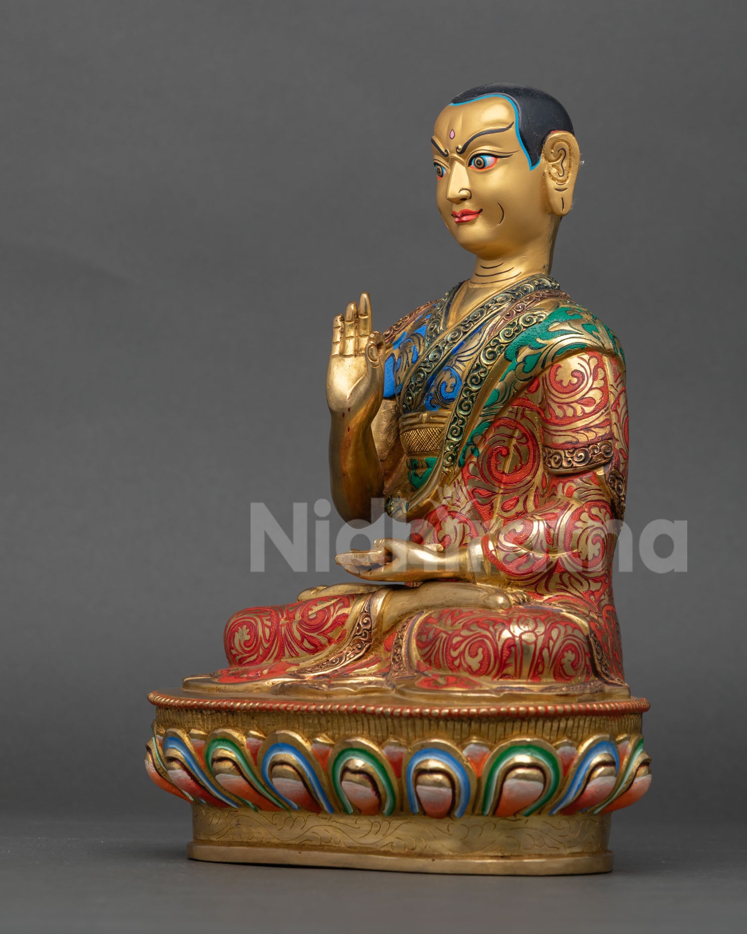 Lama Tsongkhapa Statue Set – Authentic Tibetan Art