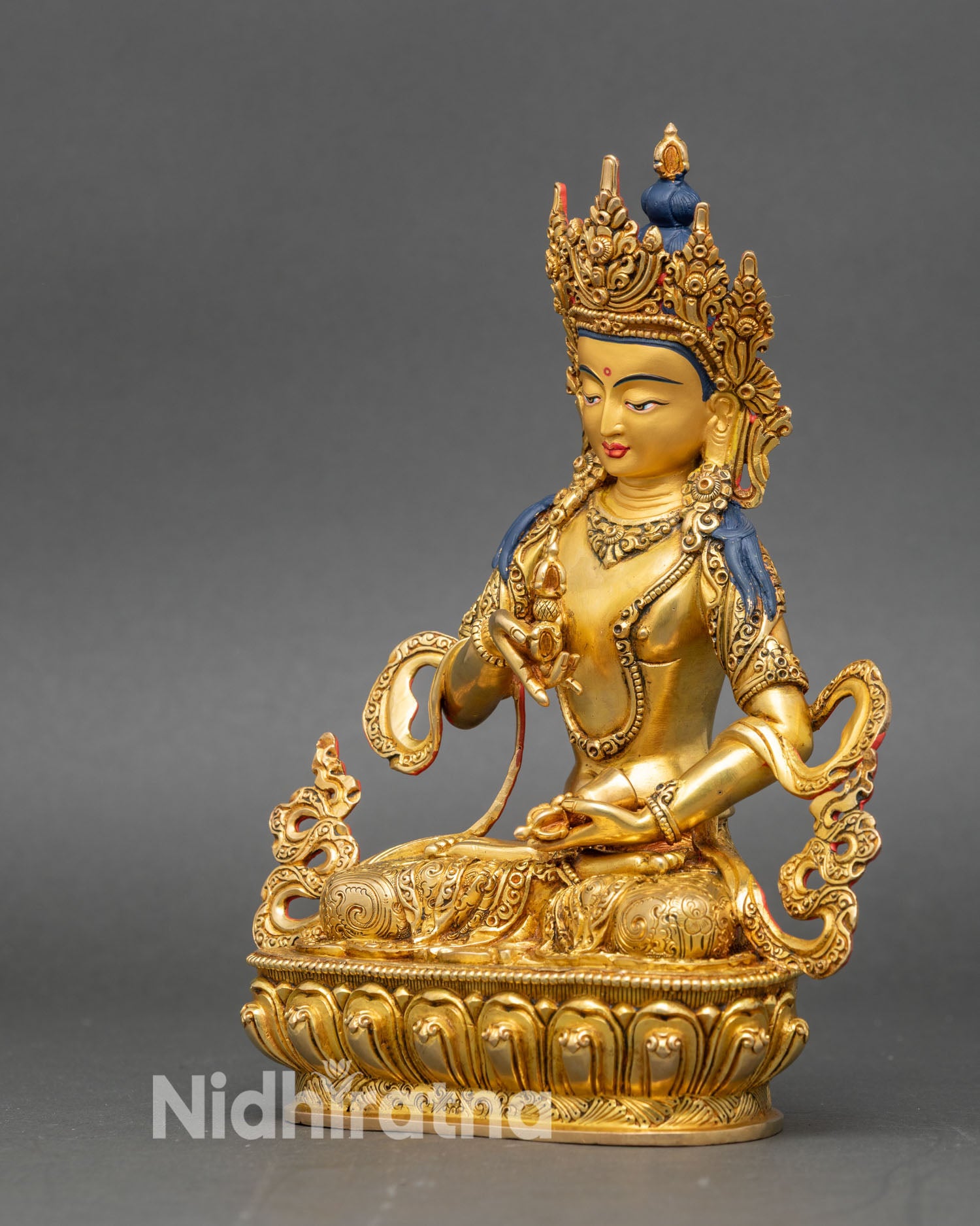 Vajrasattva | 24K Gold Statue by Newari Artisans