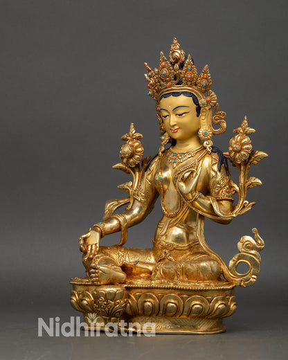 Elegant Shyamatara Statue – Nepalese Deity of Swift Protection