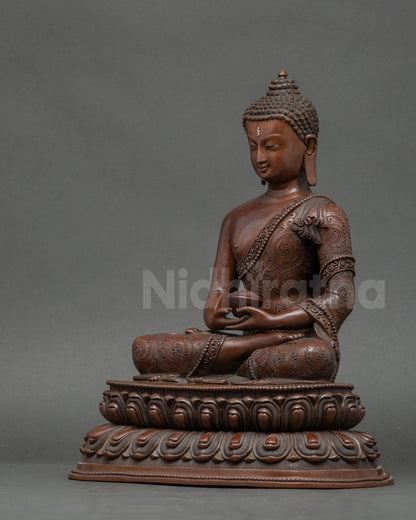 Amitabha Buddha Figurine | Traditional Nepalese Meditation Artwork