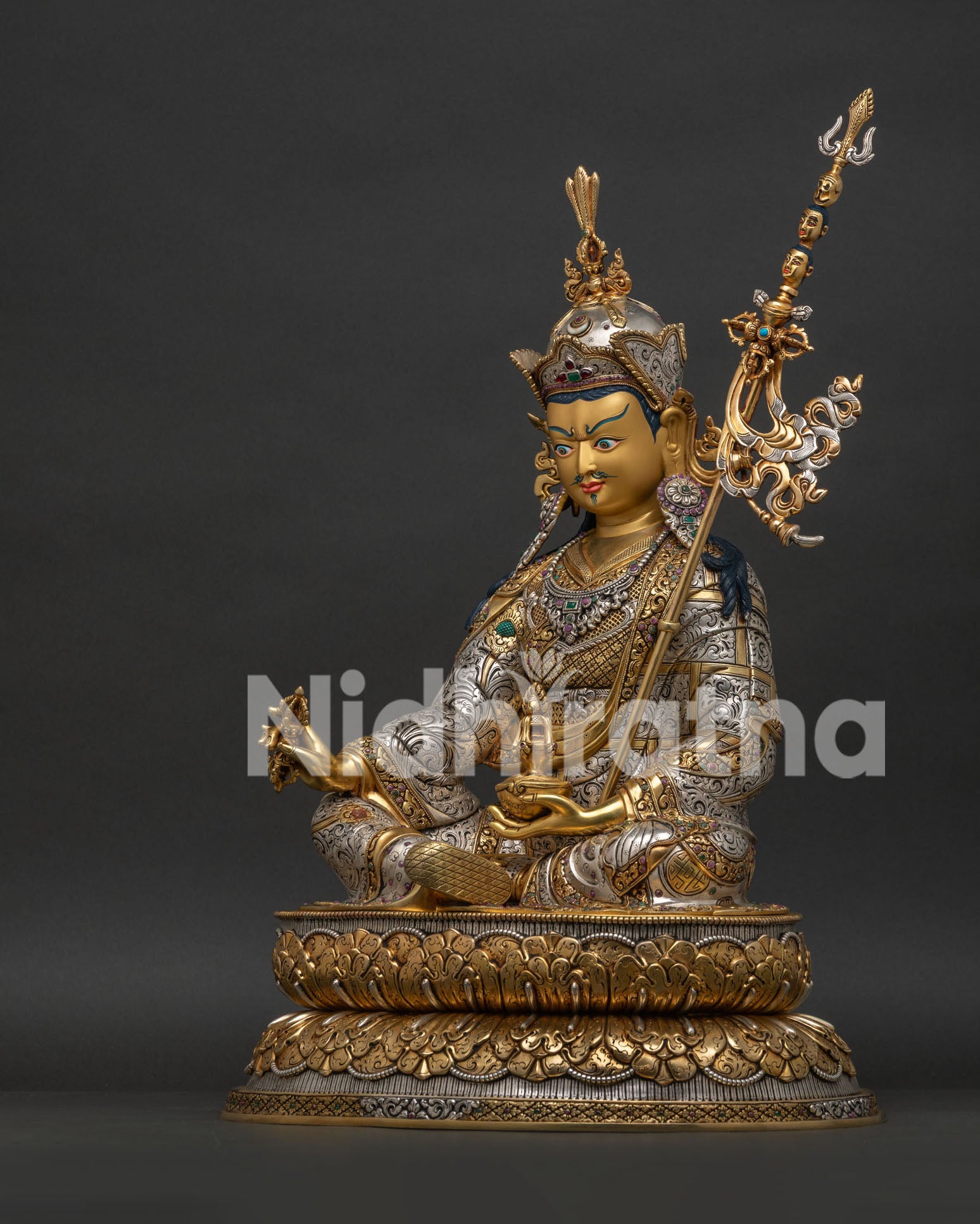 Guru Rinpoche Statue Handcrafted in Nepal | The Second Buddha of Tibet