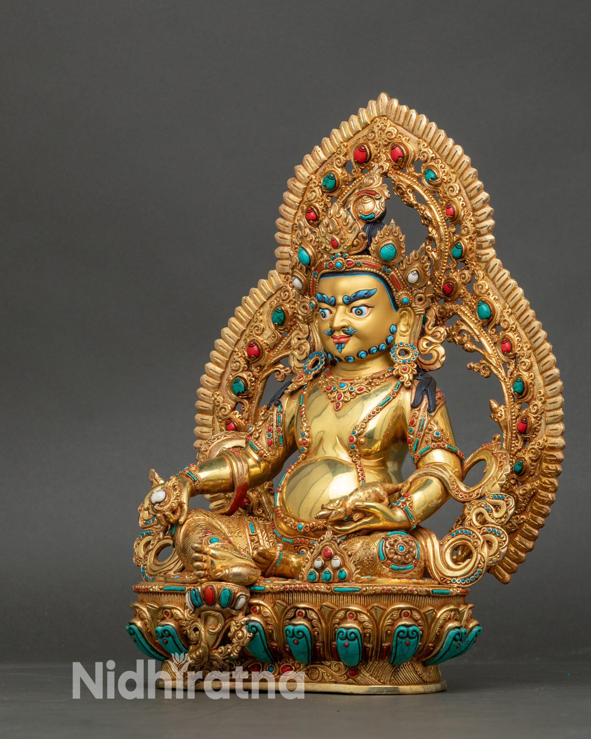 Handcrafted Dzambhala Statue for Prosperity and Abundance