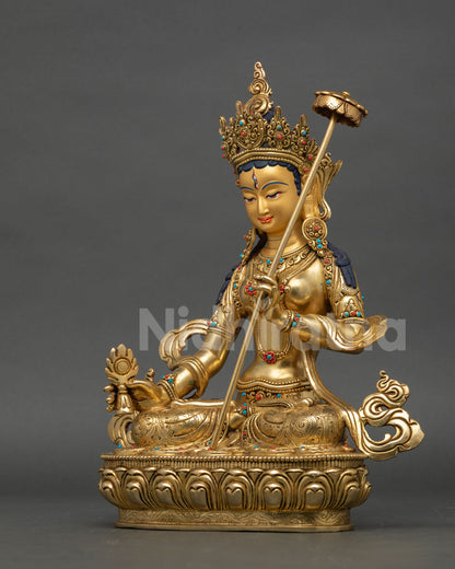 Dukar Statue | 24K Gold Fire-Gilded Copper Art from Nepal