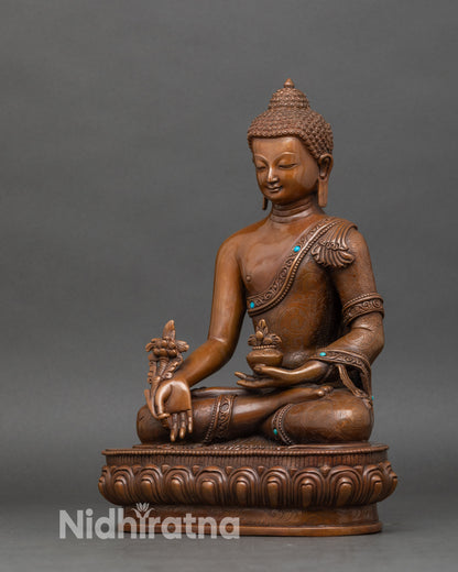 Medicine Buddha Statue | Handmade Buddhist Deity from Nepal