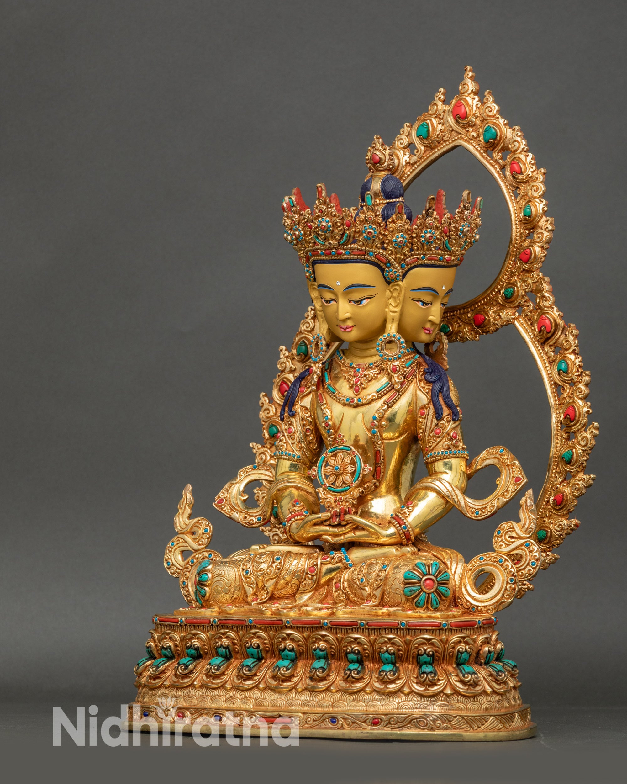 Premium Vairocana Buddha Statue | Traditional Spiritual Artwork