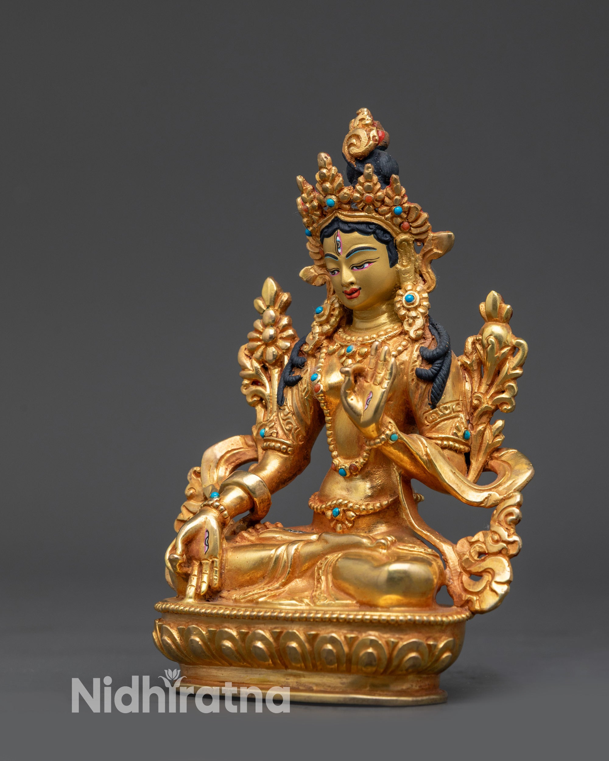 Healing White Tara Sculpture | Tara Figurine for Spiritual Peace