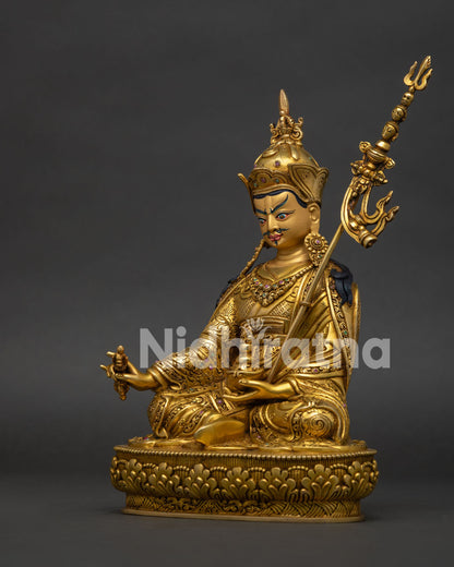 Guru Padmasambhava Statue | Traditional Lost Wax Casting Art