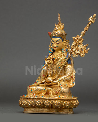 Handmade Buddhist Artwork of Guru Tsokye Dorje Sculpture