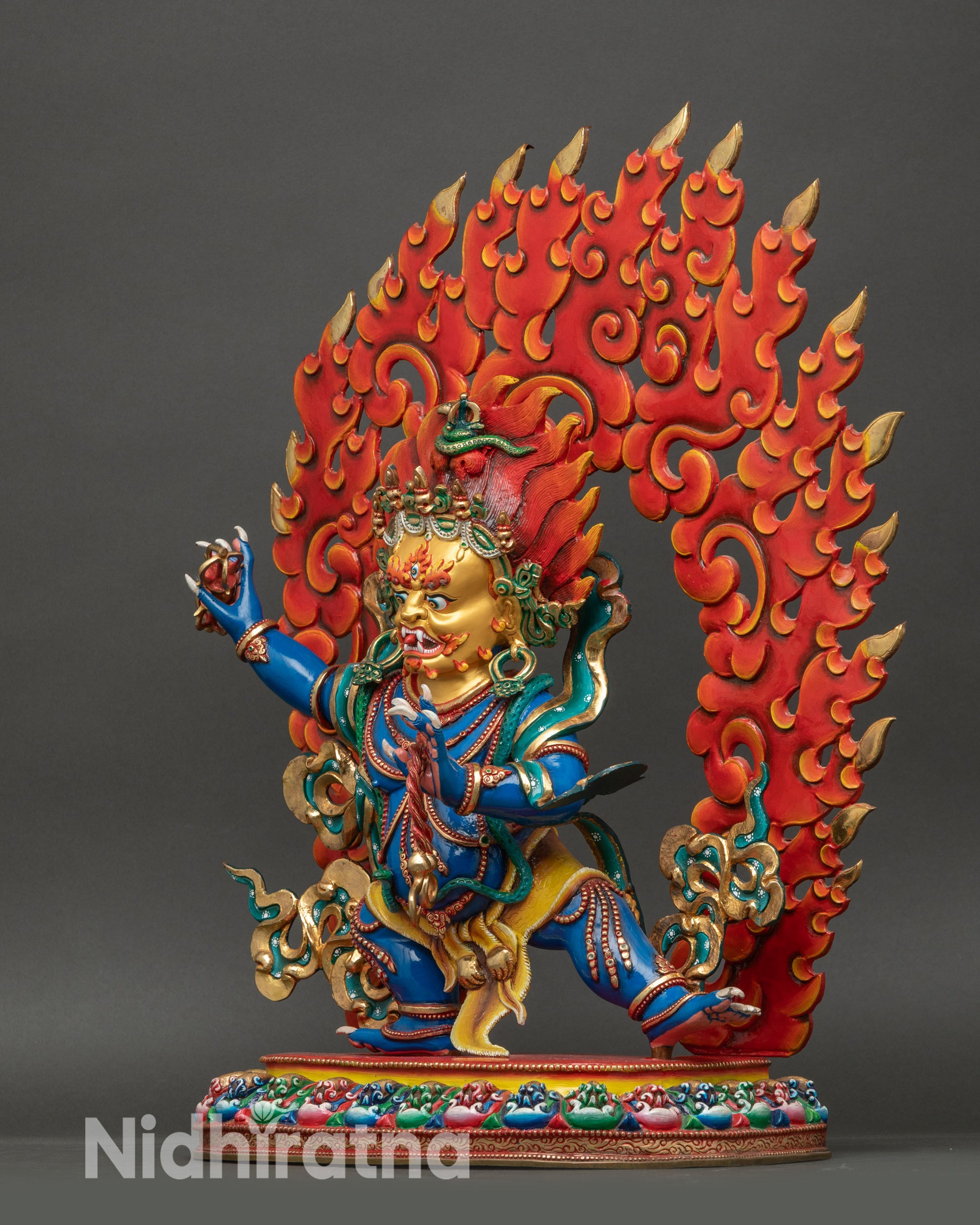 Vajrapani Deity Statue | Handcrafted  Buddhist Figure