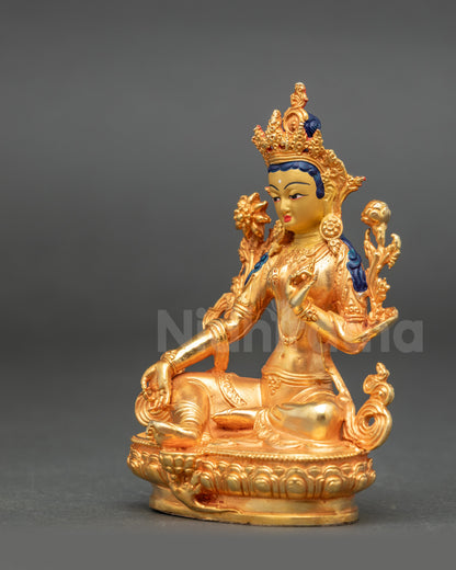 Green Tara Statue | Machine-Made Himalayan Buddhist Art
