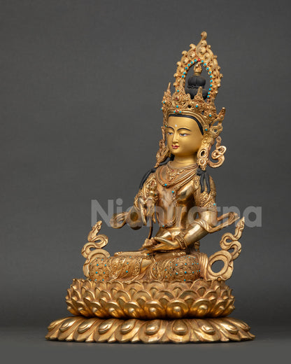 Vajrasattva Statue from Nepal  – Authentic Handmade Tibetan Art