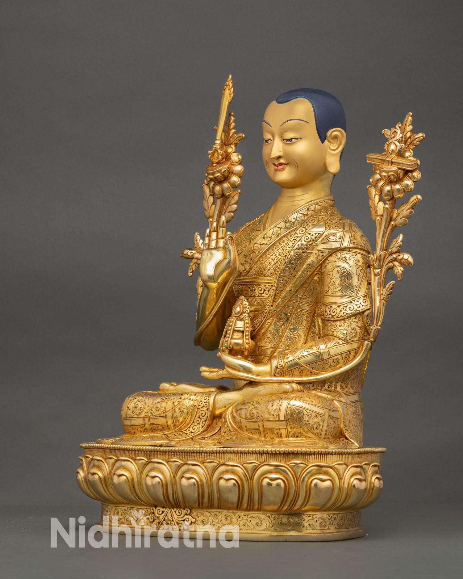 Je Tsongkhapa Copper Sculpture | Founder of Gelug Tradition