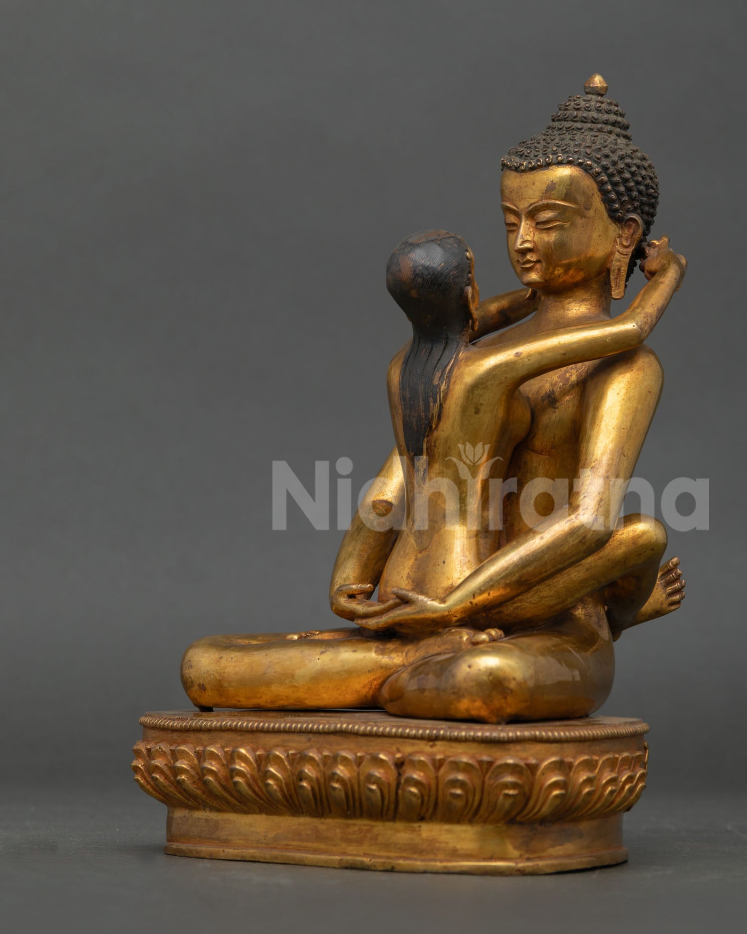 Primordial Buddha Samantabhadra Yab-Yum Statue – Handmade in Nepal