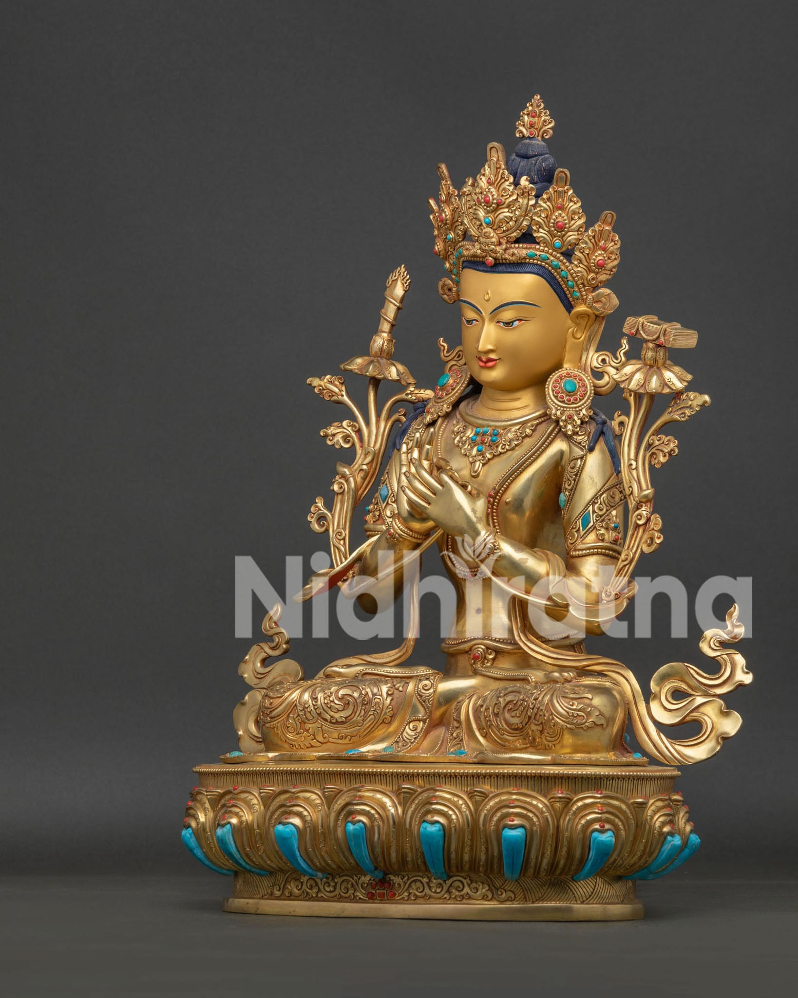 Manjushri Statue | Buddhist Wisdom and Enlightenment Art