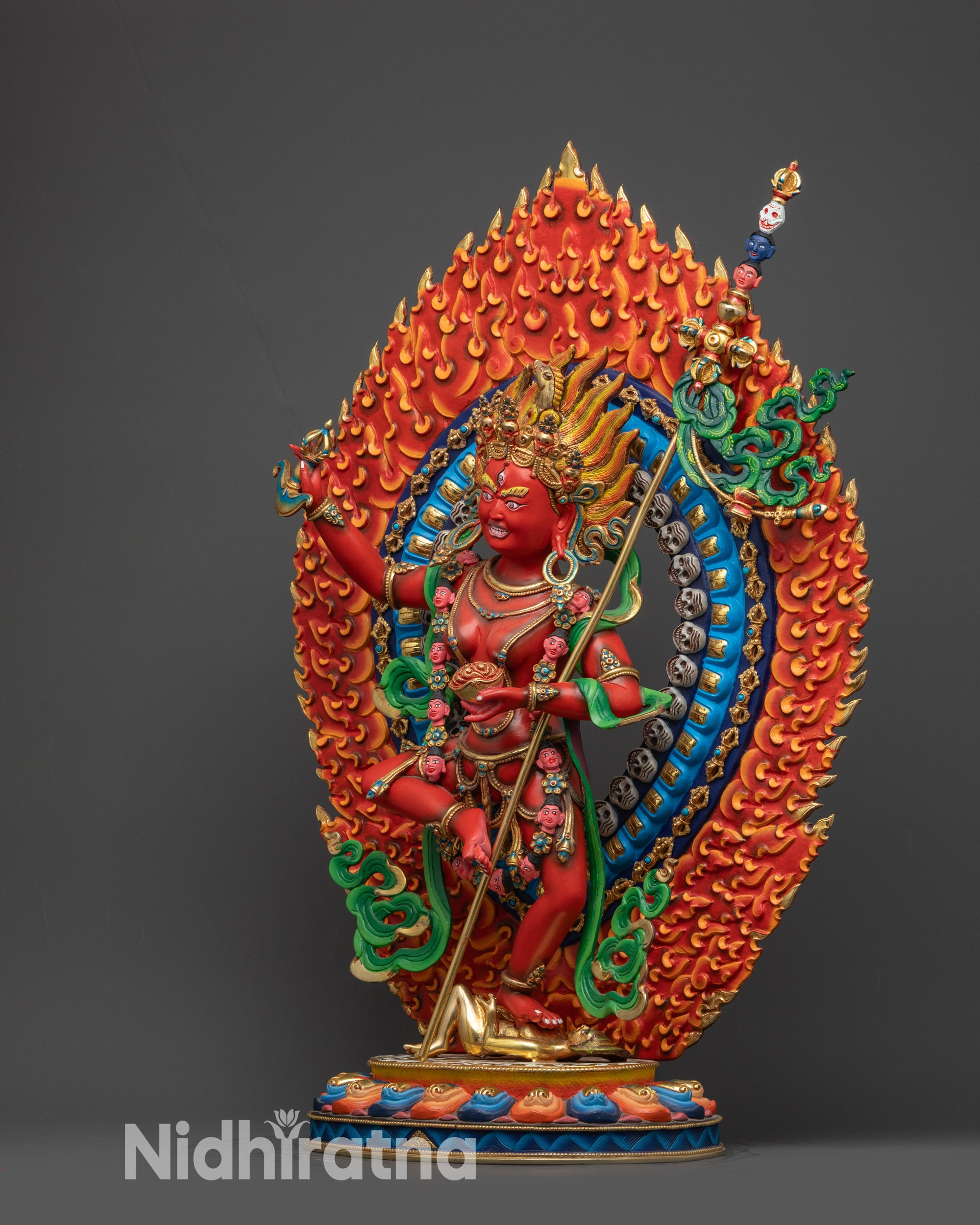Premium Dorje Phagmo Sculpture | Nepalese Lost-Wax Copper Artwork