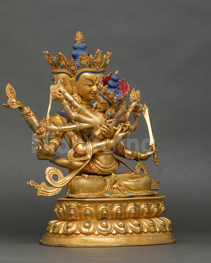 Handcrafted Guhyasamaja Statue – Tantric Deity of Wisdom and Compassion