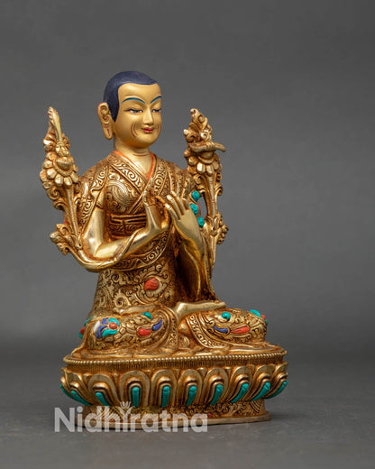 Tsongkhapa and Two Disciples Set – Luminous Wisdom Handmade Statue