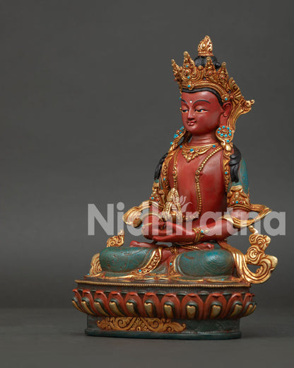 Amitayus Statue | Buddhist Longevity Deity Artwork