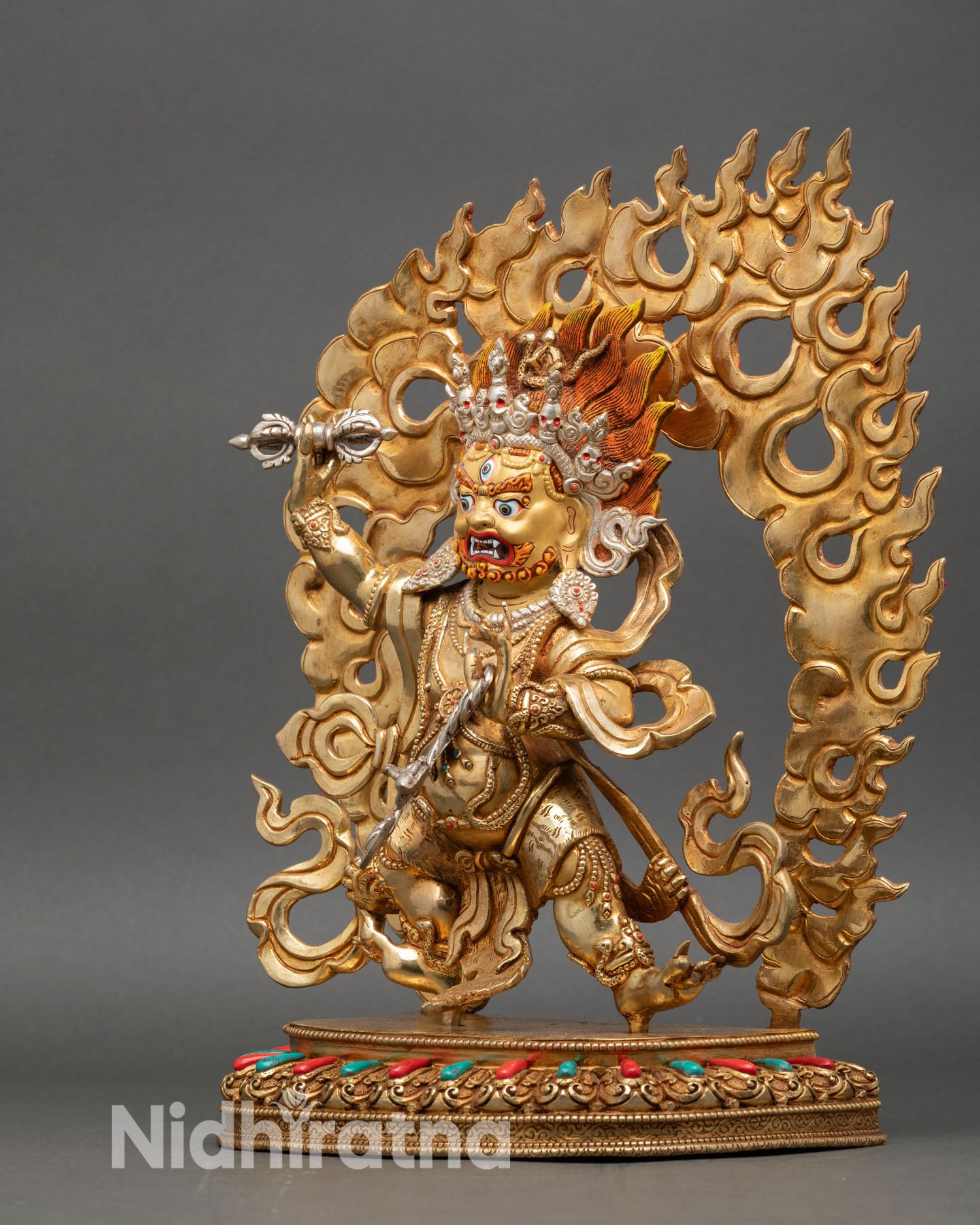 Vajrapani Bodhisattva Statue - Newari Craftsmanship