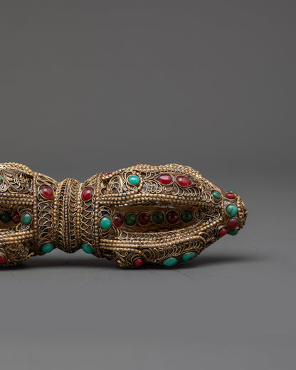 Handcrafted Tibetan Vajra | Dorje for Spiritual Harmony & Blessings
