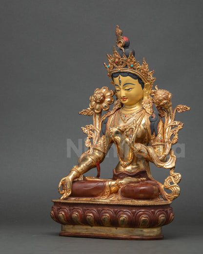 Beautiful White Tara Statue - A Symbol of Purity and Truth