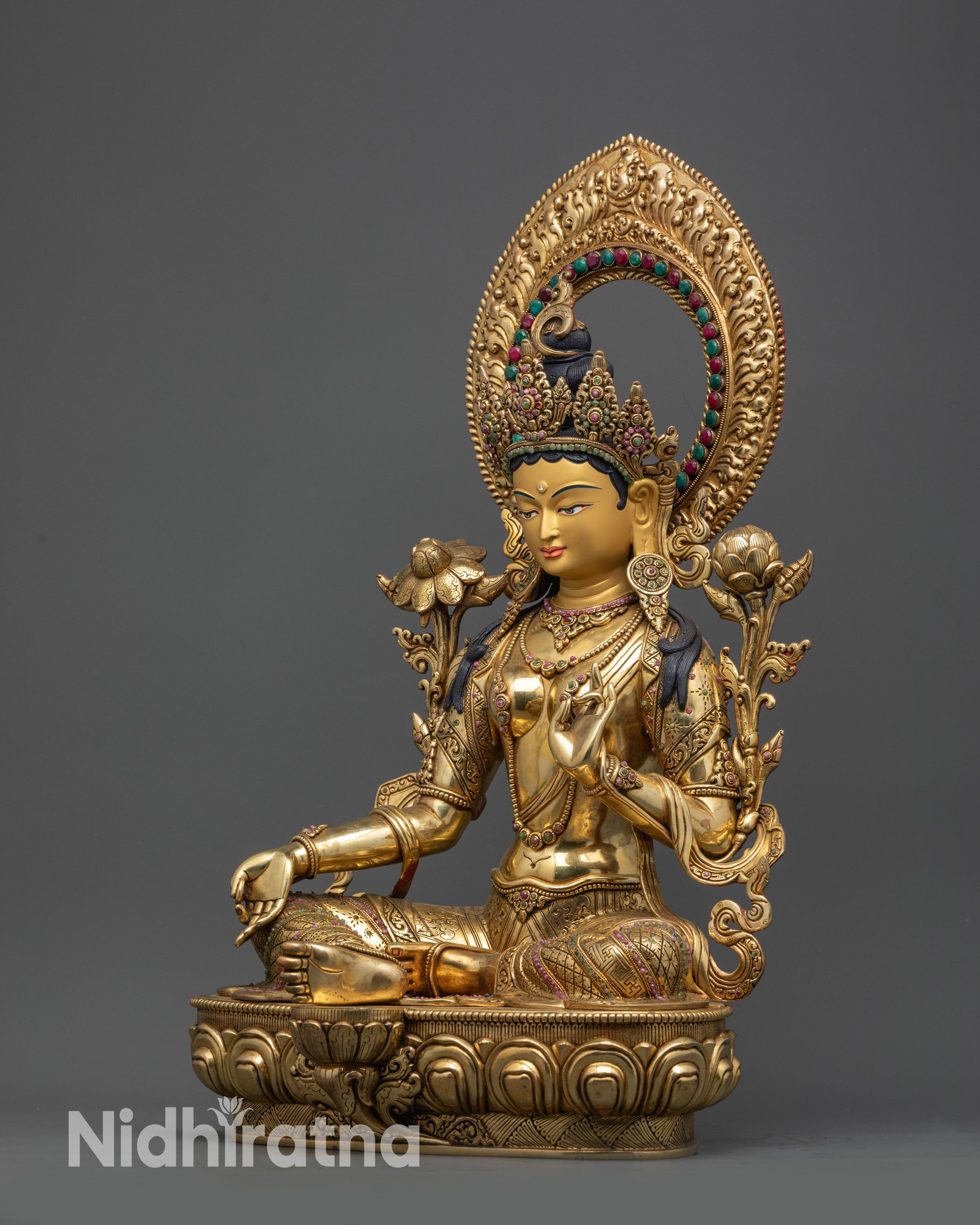 Liberation Mother Green Tara Statue | Buddhist Goddess of Compassion