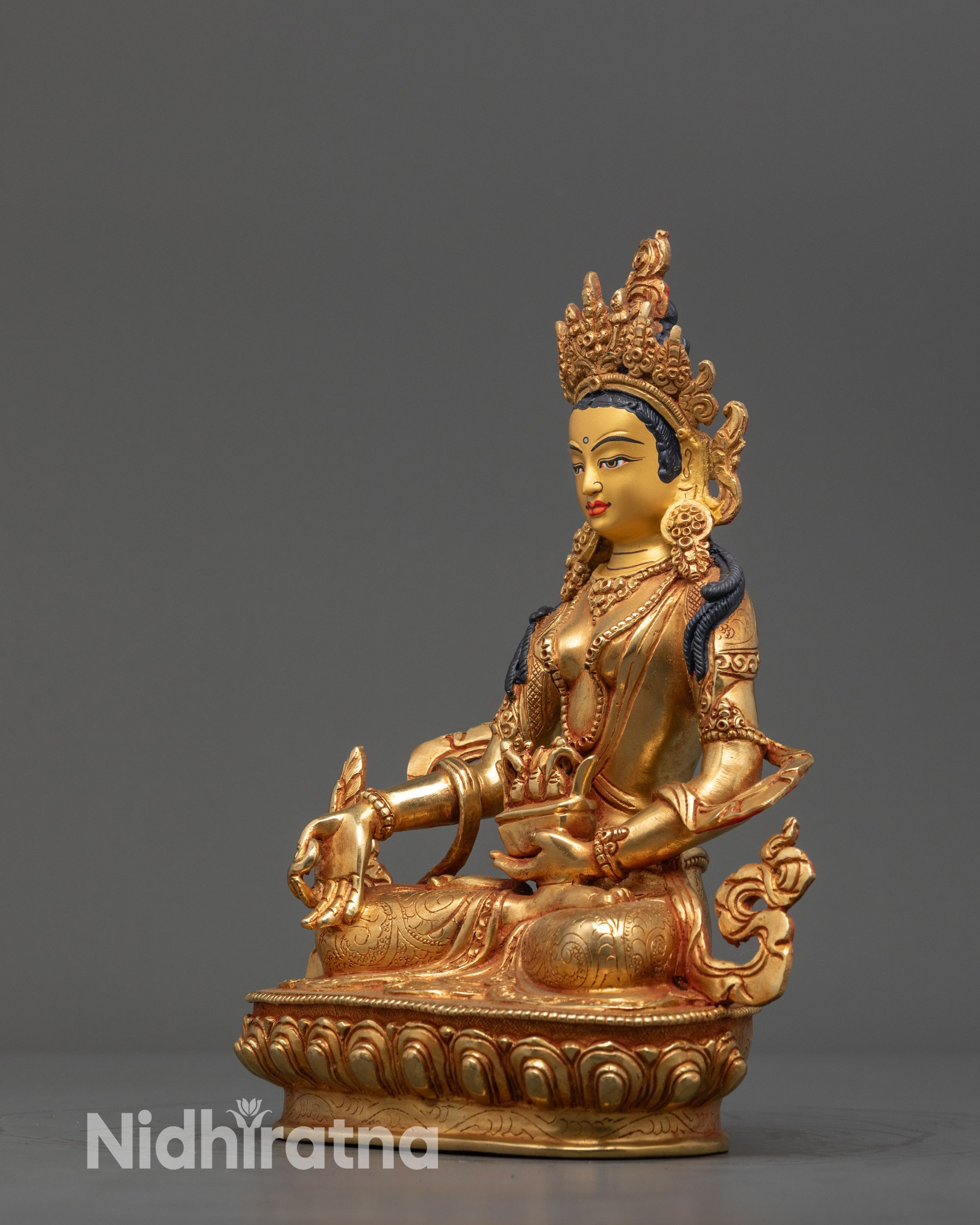 Bodhisattva Ksitigarbha Statue | Handcrafted Spiritual Decor