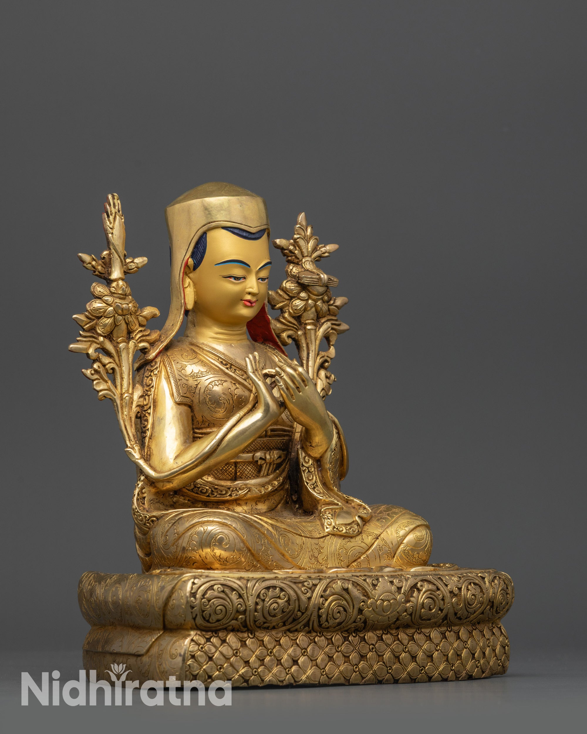 Five Shakya Masters Statue Set | Handcrafted Buddhist Deities from Nepal