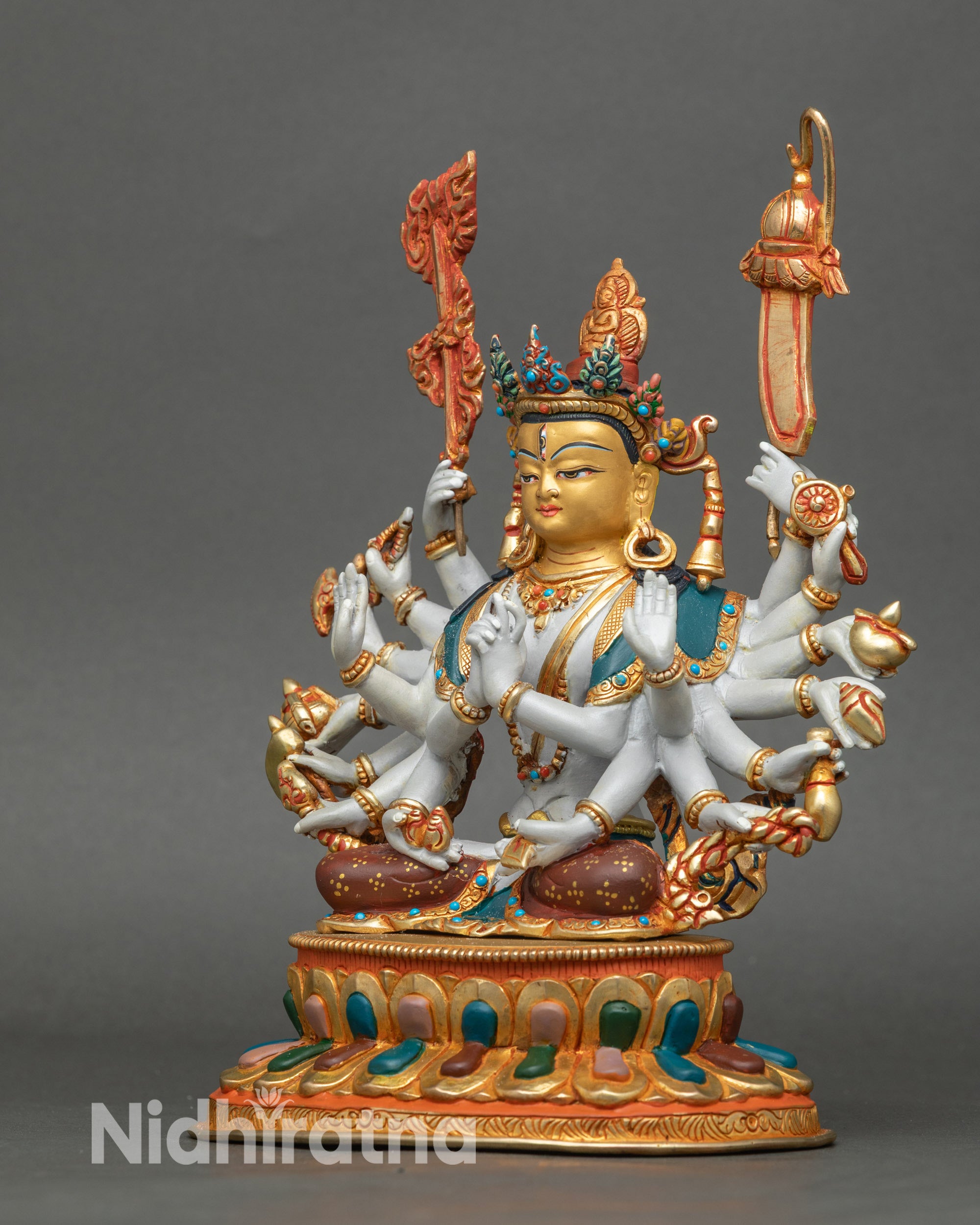 Exquisite Chundi Statue for Karma Purification and Spiritual Blessings