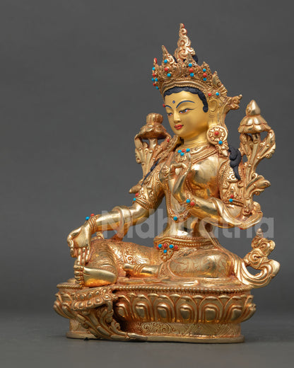 Green Tara Statue | Buddhist Goddess of Compassion