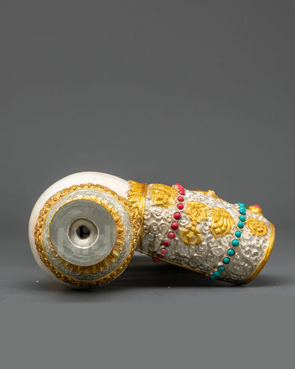 Traditional Conch Shell for Buddhist Ceremonies