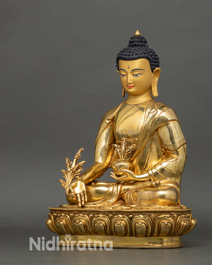 Tibetan Medicine Buddha Statue for Meditation and Spiritual Practice