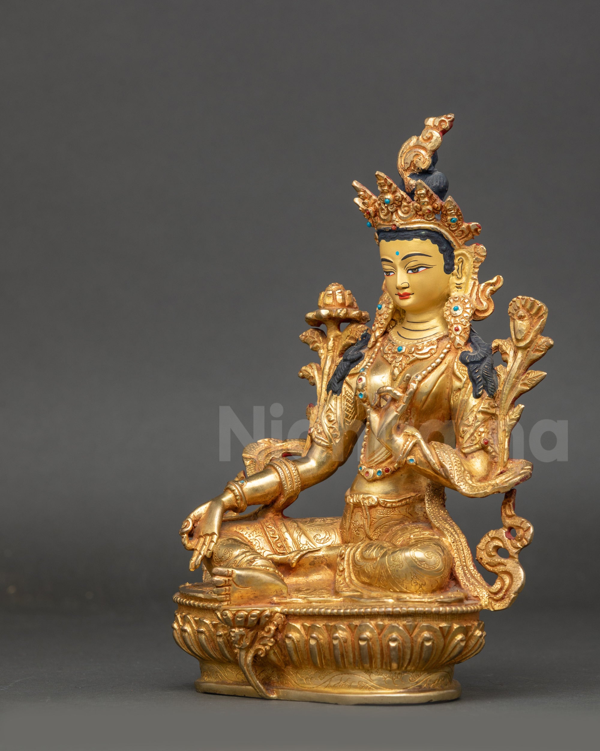 Green Tara Statue