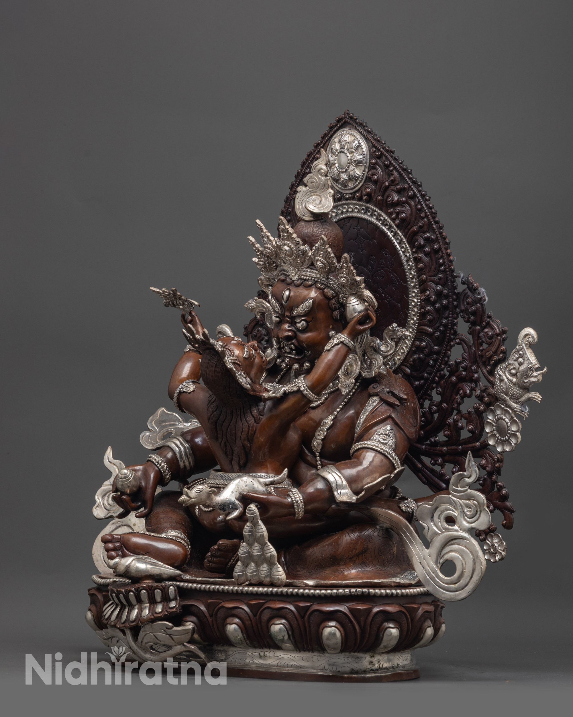Red Dzambhala Statue