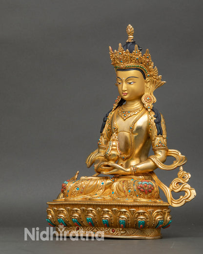 Traditional Amitayus Buddha Statue – Enhance Longevity and Prosperity
