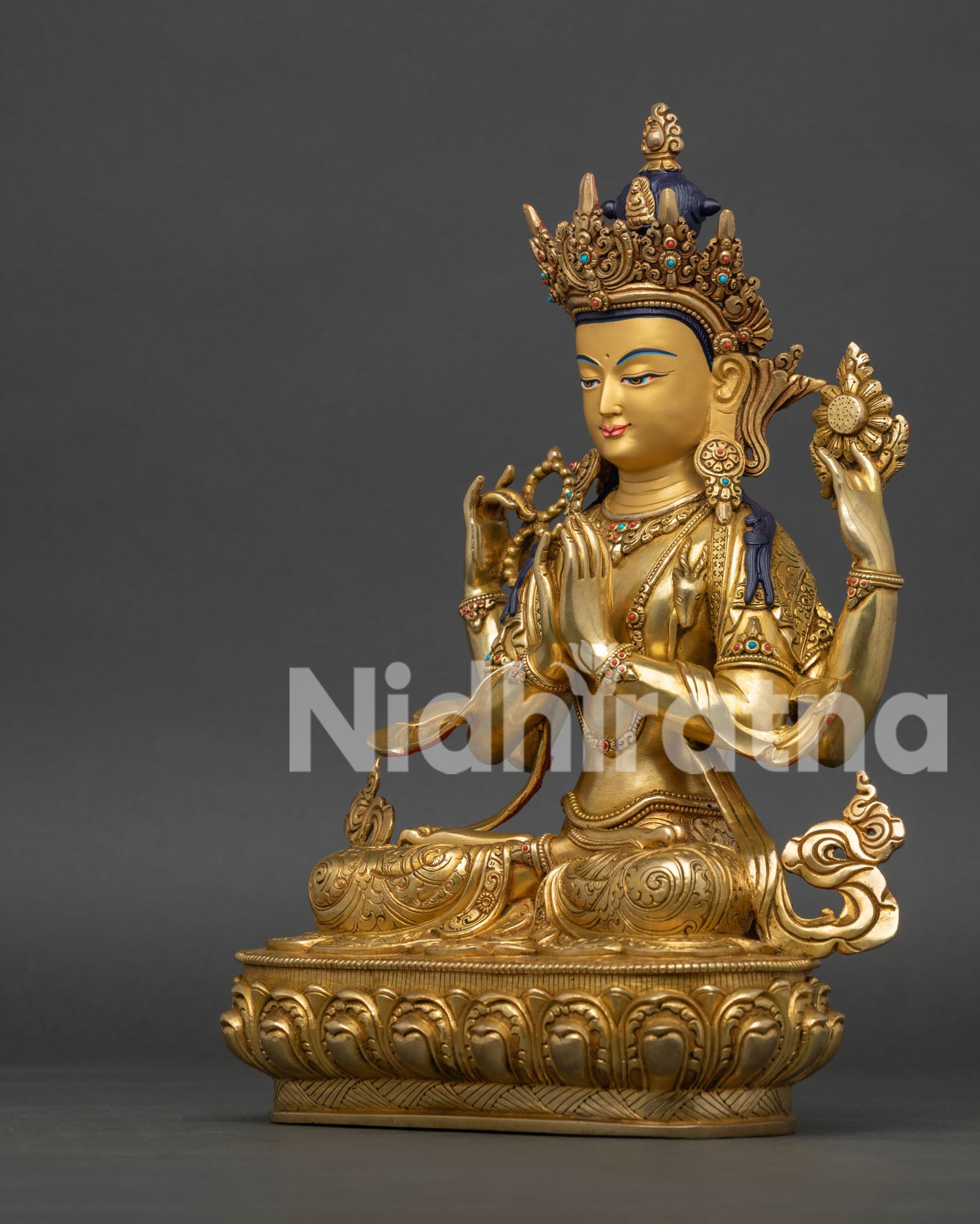 Four-Armed Chenrezig Statue | Bodhisattva of Compassion