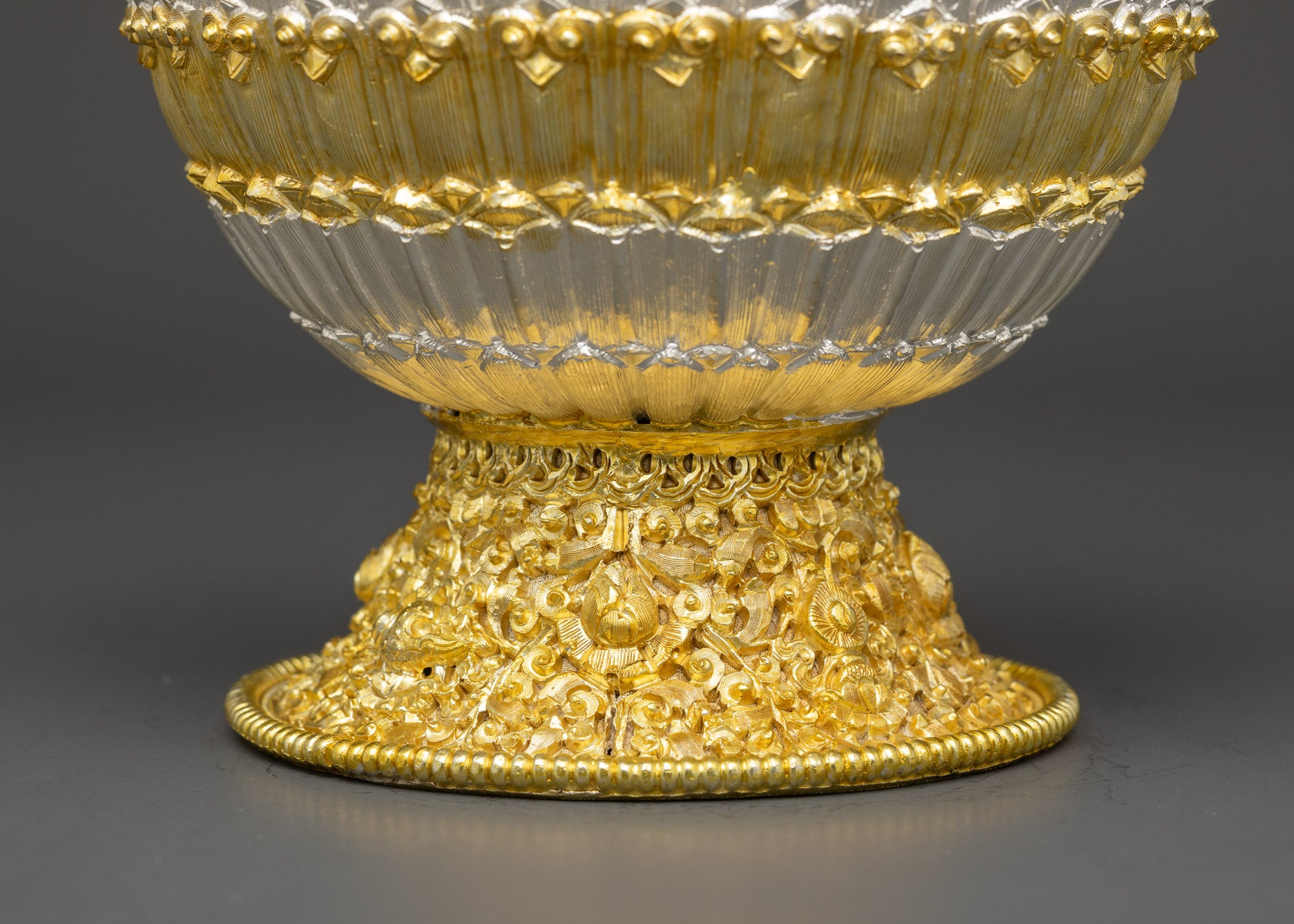 Tibetan Neshi  Rice Pot for Buddhist Offering and Altar Rituals