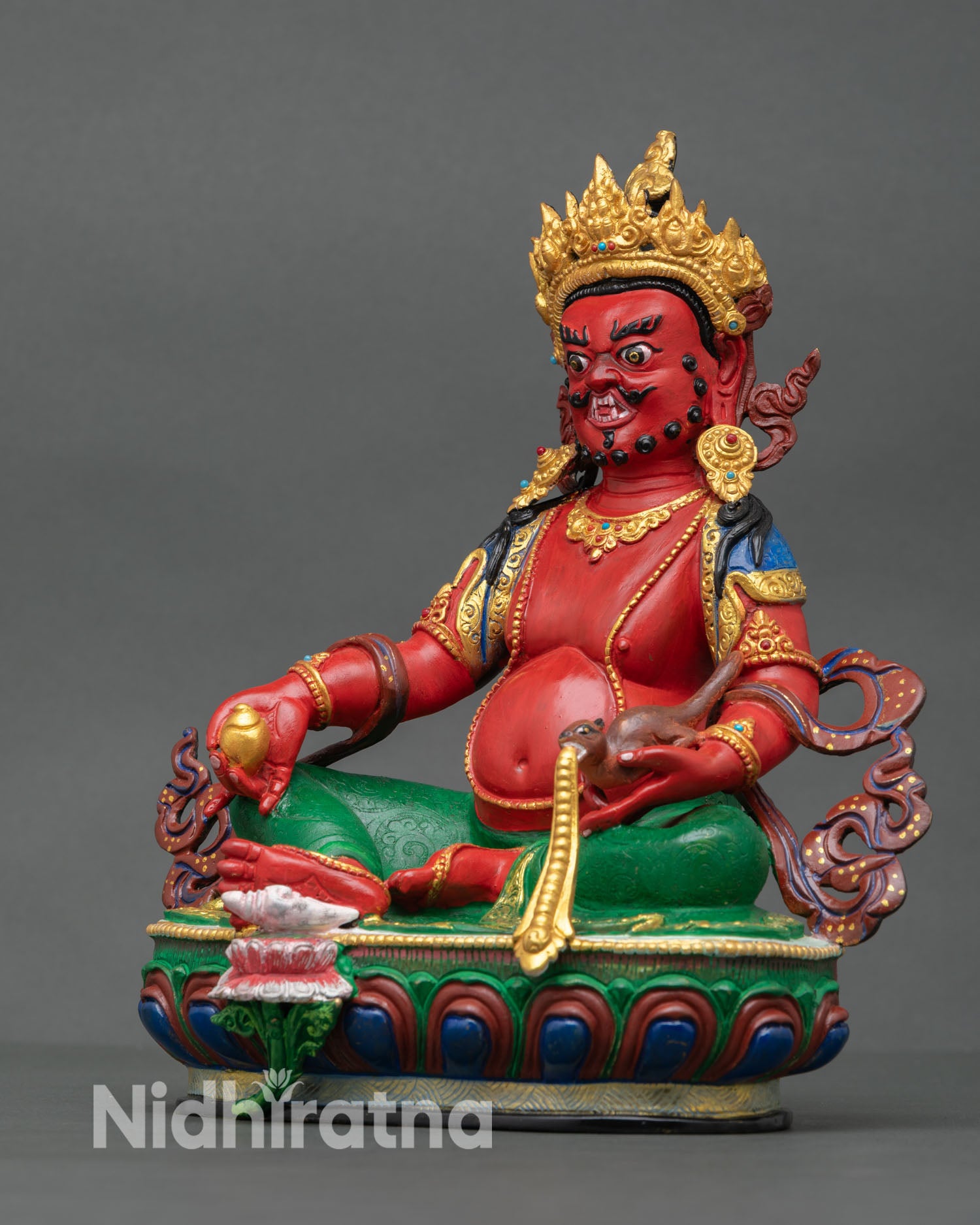 Handcrafted Dzambhala Statue  – Buddhist God of Wealth