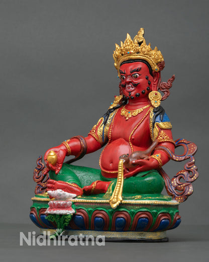 Handcrafted Dzambhala Statue  – Buddhist God of Wealth