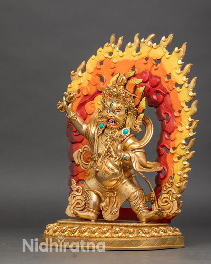 Vajrapani Buddhist Deity Statue | Lord of Thunderbolt Sculpture